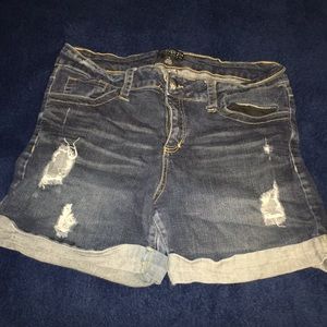 Distressed Jean Shorts